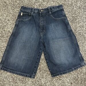 Vintage South Pole Denim Jeans Shorts Blue Men's Size 20 Y2K Grunge